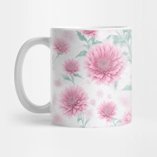 Watercolor Pink Wild Flowers Mug